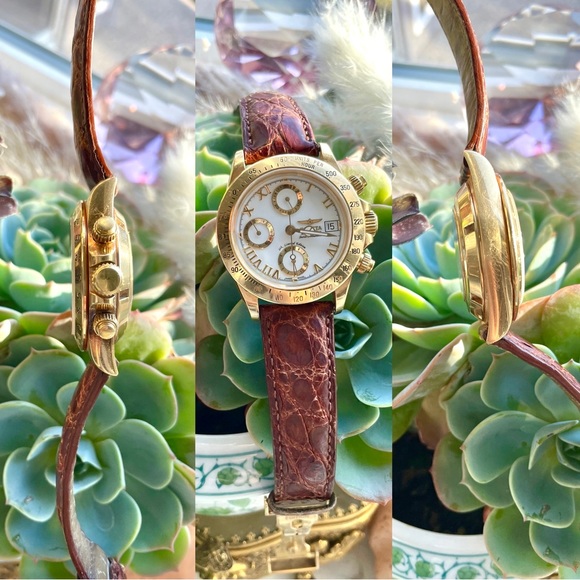 18K Solid Gold 7750 Invicta Automatic Swiss Chronometer Limited Edition Watch - Picture 12 of 14